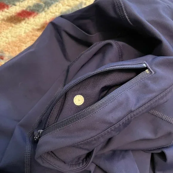 $88 LULULEMON Pace Rival Crop in Hero Blue Size 4 Leggings - Picture 7 of 7